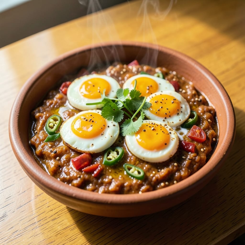 Egg Bhorta Recipe: Turmeric-Spiced Coconut Gravy With Runny Yolk Magic