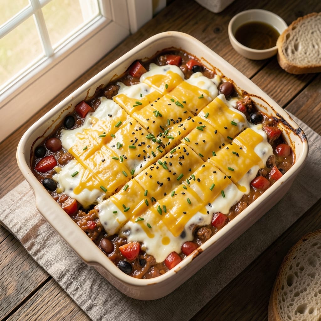 Chili Cheese Egg Casserole Recipe: Breakfast-for-Dinner Crunch in One Bake