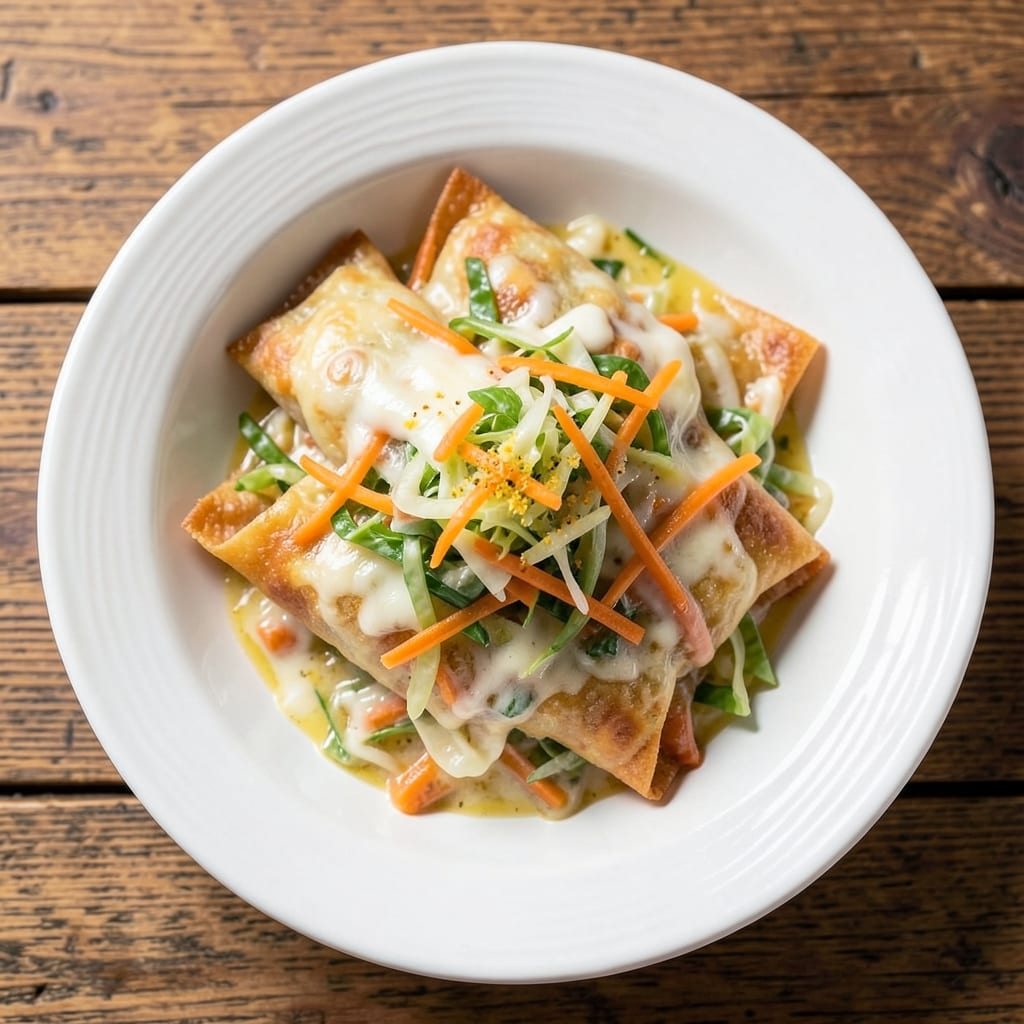Cheese Egg Roll Recipe: Crispy Wonton Shells Stuffed With Melty Cheese